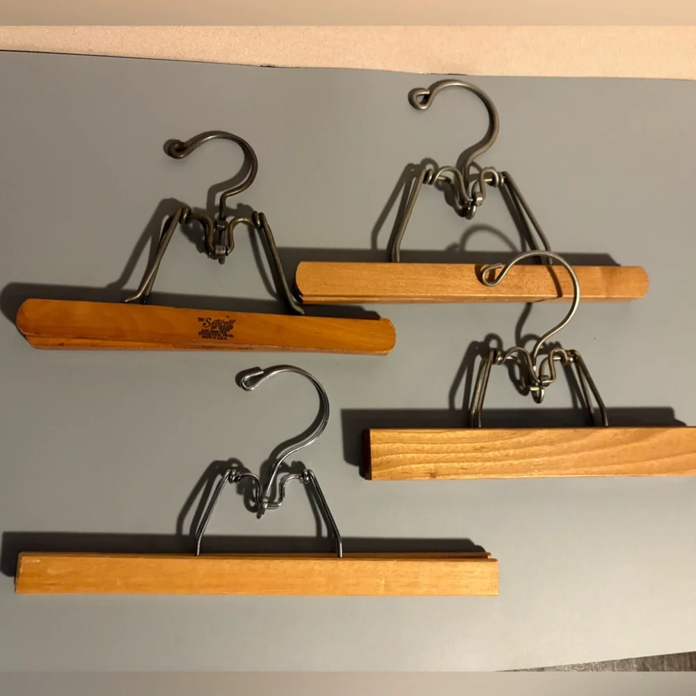 Wooden Pants Hangers Set of 7
